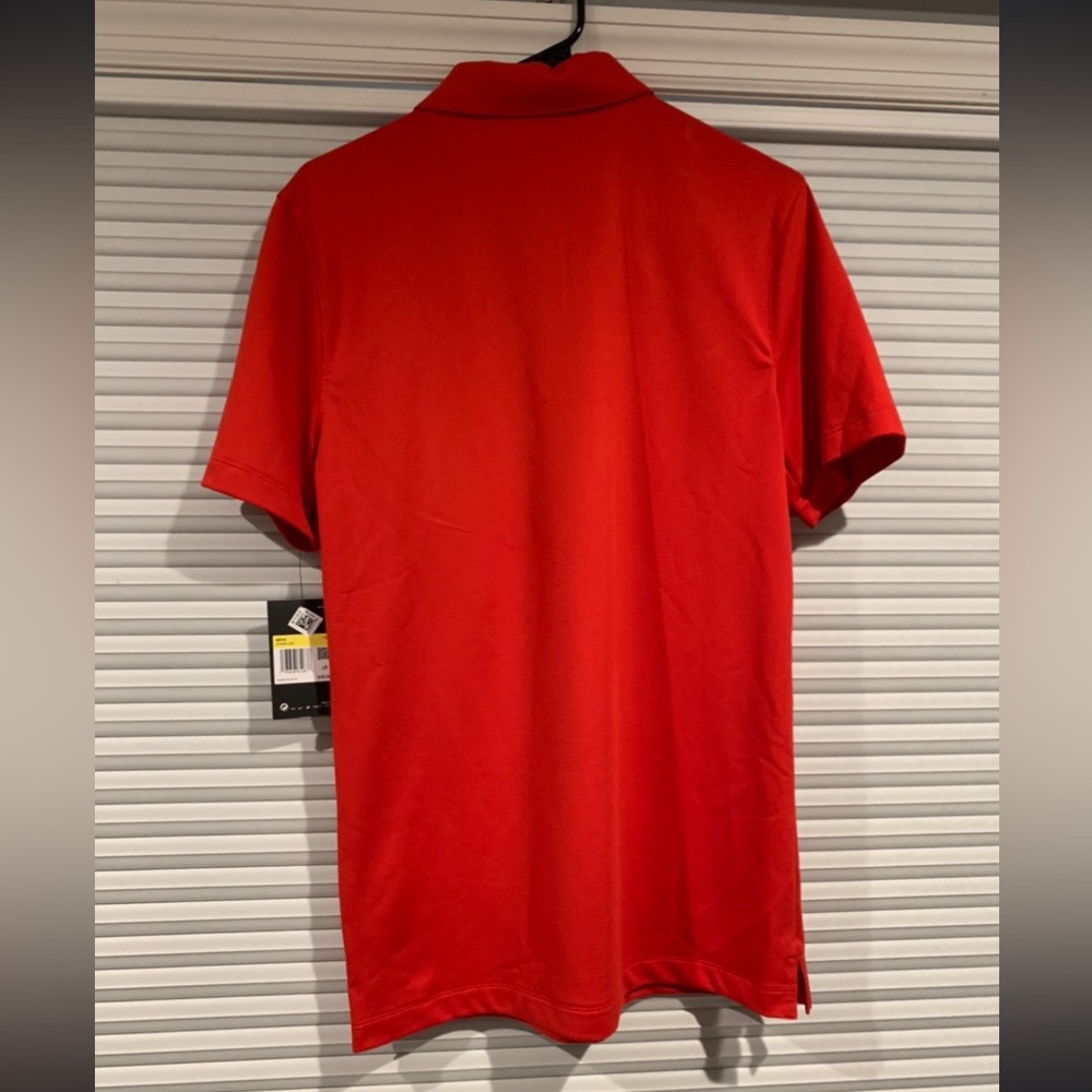 NWT Nike Dri-Fit Mens Red Polo - Picture 3 of 3